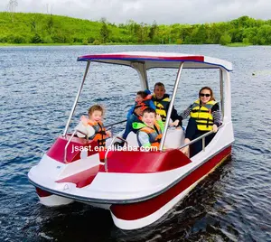 Water sports tricycle Used swan water bike fiberglass duck pedal boat for sale australia pedal powered boat 6seats propeller