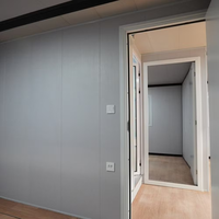 Maison conteneur mobile pliable moderne en kit, type cabine, pour couchage, séjour et salle de sport, fabriquée en Chine
