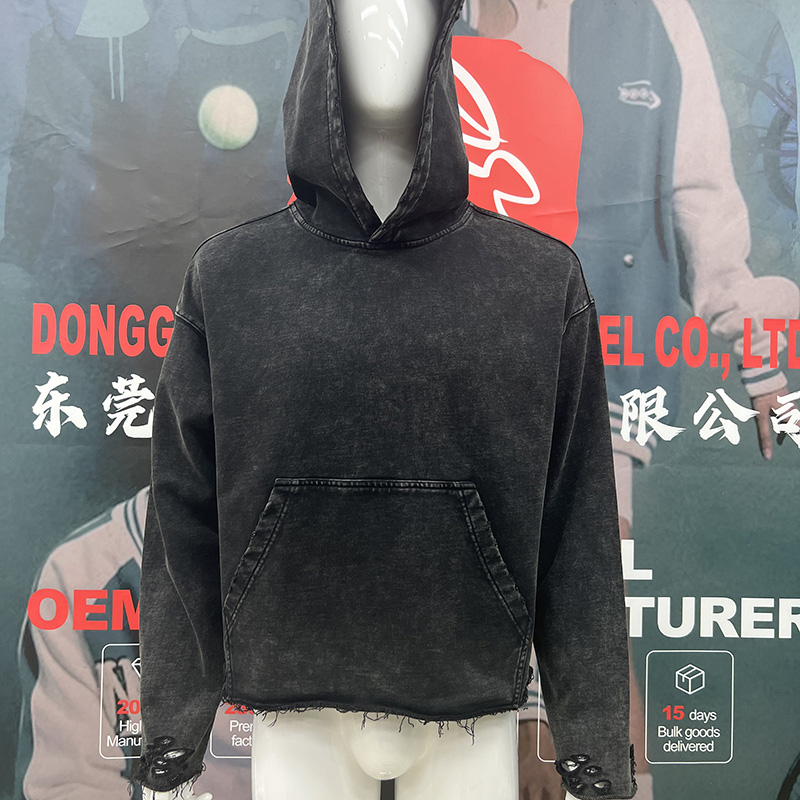 Custom High Quality Distressed Hoodie - 420gsm Cotton