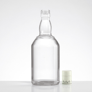 Botella Redonda Vacía para Brandy y Whisky de 500ml, 700ml, 750ml, 1000ml, Botella de Vidrio para Licor, Vodka, Ginebra, Ron, Tequila - Product Image 4