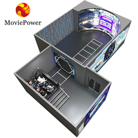 Parque temático de atracciones Pantalla curva Cine de Vuelo interior Juegos virtuales 3D Ojo desnudo 9D Equipo de cine