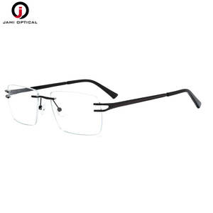 Toptan çerçevesiz gözlük çerçeveleri kare gözlük çerçeveleri yüksek kaliteli Metal çerçeveler - Product Image 6
