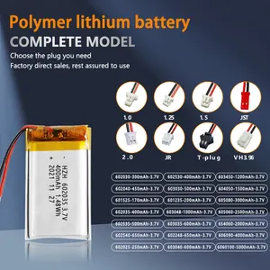 400 мАч для видеорегистратора 3,7 В, перезаряжаемая 602035 полимерная литий-ионная батарея для 602035 KC на заказ