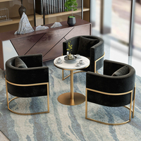 Muebles para el Hogar: Sofá de Café, Sofá Lateral Moderno, Mesa de Centro de Cuero, Juego de Sofás para Sala