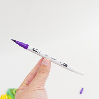 Ensemble de stylos à double embout colorés de 0,4 mm à poils doux lavables à l'eau, 120 couleurs, crayons de couleur aquarelle non effaçables