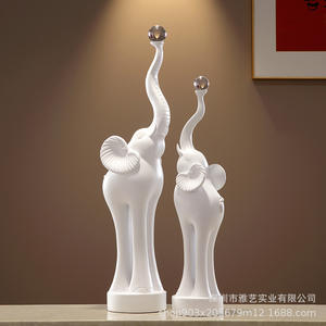 Moderna y Creativa Figura Decorativa de Elefante Esculpida en Resina Epoxi, Arte Popular para la Entrada del Hogar, Sala de Estar, Mueble de TV, Junto a la Ventana o Sobre el Suelo - Product Image 3
