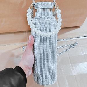 Wholesale 350ml 500ml 750ml 1000ml Sparkling Diamond Vacuum <b>Flask</b> Bling Rhinestone Stainless Steel Bling Diamond Water Bottle - Product Image 4