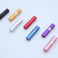 Atomiseur de parfum de voyage rechargeable en aluminium à mécanisme rotatif, brume fine, 10ml 8ml, vide, rechargeable, pour marque privée, vente en gros