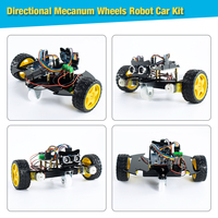 Kit de Chasis de Coche Robótico Inteligente LAFVIN 2WD para Proyectos de Programación Arduino, Coche Robótico Educativo de Automatización Electrónica DIY