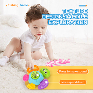 Aimant de salle de bain pour bébé, jeux de pêche à la tortue, jouets de bain d'eau pour enfants, jeux avec cannes à pêche - Product Image 5