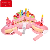 Jouets de gâteau d'anniversaire simulé Toywoo, jouets en bois pour enfants, trancheuse de cuisine, jouets de princesse pour bébés de 3 à 6 ans