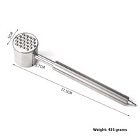 Outil durable de marteau d'attendrisseur de viande de maillet de viande d'acier inoxydable pour