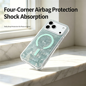 Coque de téléphone magnétique à grille scintillante IMD pour <span class=keywords><strong>iPhone</strong></span> 18 Pro Max, coques de téléphone personnalisées pour <span class=keywords><strong>iPhone</strong></span> 18 17 16 15 Pro Max - Product Image 3