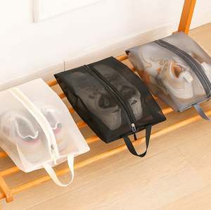 ถุงเก็บรองเท้าแบบพกพา ตาข่ายใสและดีไซน์เปิดกว้าง ที่จัดเก็บรองเท้า - Product Image 1
