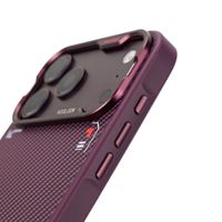 Coque de téléphone portable antichoc invisible magnétique en fibre de carbone + TPU personnalisée en usine pour iPhone 17 18 Pro Max, protection anti-chute