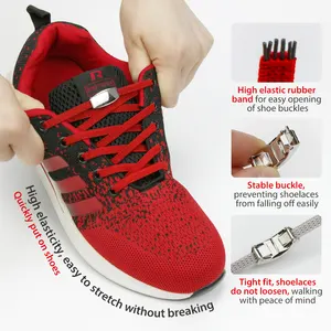 2023nuovi lacci elastici senza cravatta lacci per scarpe piatti per scarpe da ginnastica per bambini e adulti stringhe per scarpe con chiusura rapida in metallo pigro