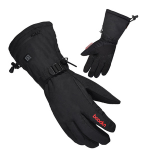 Guantes calefactores eléctricos Boodun, guantes de esquí negros unisex para invierno con carga USB, tres configuraciones de temperatura - Product Image 1