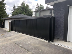 Portails coulissants motorisés à photocellule de sécurité pour allée, nouveaux modèles de portails en aluminium électrique bronze, portails coulissants cantilever - Product Image 4