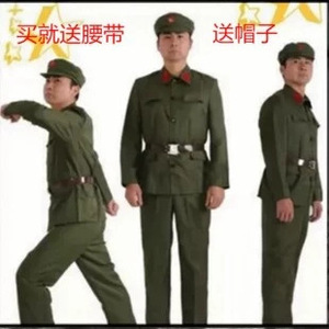Conjunto de Uniforme Militar para Niños Yiku, Color Verde Ejército, Disfraz Unisex para Actuaciones Escénicas - Product Image 3