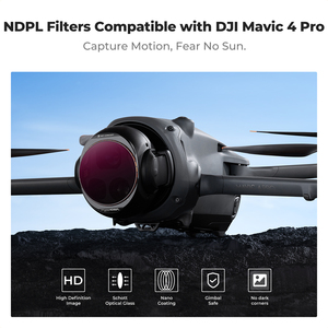 Kit de filtres K&F Concept ND/PL pour DJI <span class=keywords><strong>Mavic</strong></span> 4 <span class=keywords><strong>Pro</strong></span>, 4 pièces, filtres polarisants à densité neutre ND&PL <span class=keywords><strong>2</strong></span>-en-1, kit de filtres pour objectif de caméra de drone HD - Product Image 2