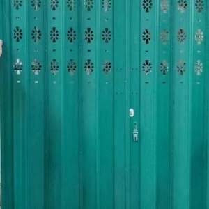 Puerta de tracción armoniosa directa de fábrica, placa de sellado antirrobo y seguridad, puerta plegable telescópica de acero inoxidable galvanizado - Product Image 5