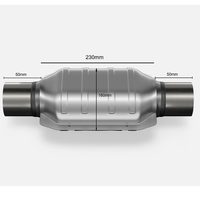 Convertidor Catalítico Universal de Alto Rendimiento 200 CPSI con Núcleo Metálico de 63.5mm para Euro 3 y Euro 4