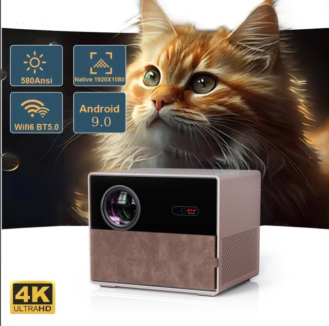 Superior Quality Smart Projector with High Brightness LED 4K Support Portable Design