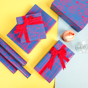 Factory Wholesale 80g Christmas Custom Luxury <b>Gift</b> <b>Wrap</b> <b>Paper</b> 43*300cm Wrapping <b>Paper</b> for Packaging - Product Image 4