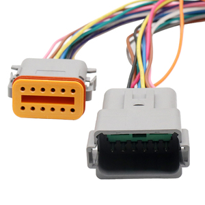 DT Serie IP67 Waterdichte RoHS Automotive Draadboom DT06 12V Mannelijke Vrouwelijke Aluminium Geleider Crimp Terminals Adapter Nylon - Product Image 3