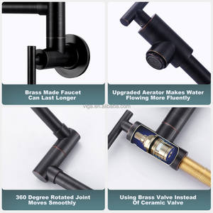 <span class=keywords><strong>Rubinetto</strong></span> pieghevole in ottone con bracci oscillanti <span class=keywords><strong>a</strong></span> doppio giunto, due accessori due fori riempitivo <span class=keywords><strong>a</strong></span> parete <span class=keywords><strong>rubinetto</strong></span> stufa per cucina - Product Image 4