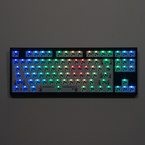 ชุดคีย์บอร์ดกลไก NK98T PC Plate สีขาวดำ พร้อมไฟ RGB /2.4g/Type-C แบตเตอรี่ 5000mAh พร้อมปุ่มปรับระดับเสียง สำหรับเล่นเกม ชุดคีย์บอร์ดประกอบเอง - Product Image 5