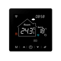 Termostato de calefacción de suelo LCD Calefacción eléctrica programable NO WiFi para apartamento con 110-230V y garantía de 2 años