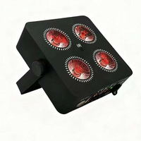 4 projecteurs PAR LED plats sans fil DMX IR4 Mini 4x18W RGBWA UV, alimentés par batterie, pour mariage, fête, éclairage de scène LED