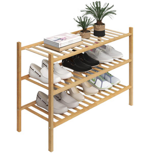 Bamboo <b>Shoe</b> Rack Multi Layer <b>Storage</b> Freestanding <b>Space</b> <b>Saving</b> Entrance Living Room Furniture Modern Scandinavian Design - Product Image 5