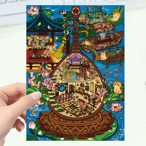 Manualidades DIY Redbook, Escenas de Paisajes de Dibujos Animados, Pegatinas de Pared Ecológicas, Múltiples Mundos en Miniatura, Estilo Anime 3D en PVC Pequeño - Product Image 3