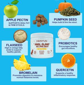 Godemichet Anal à mâcher doux avec citrouille pour chiens, enzyme nutritionnelle-supplément en fibres probiotiques pour chiens - Product Image 3