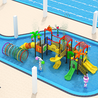 Aire de jeux aquatique extérieure pour l'école