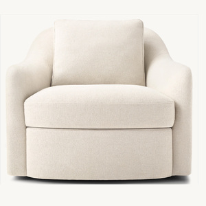 Rhoohill, silla decorativa de estilo americano de lujo, muebles de sala de estar, sofá, silla de salón giratoria de madera, sillón con marco de madera maciza - Product Image 2