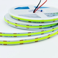 Bande LED COB 3mm 5mm 8mm DC12V 320/400/480leds/m 5M Cri95 Blanc Vert Jaune Bleu Rouge Super Lumineuse Flexible Bande Lumineuse LED COB