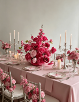 Boules de fleurs artificielles bordeaux en gros, roses de luxe en soie rouge, centres de table pour mariages, décorations de table pour fêtes et cérémonies à domicile