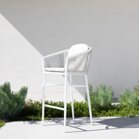 Tabouret de bar confortable et imperméable chaises de bar en plein air comptoir cour villa chaise de bar durable