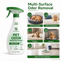 Spray Éliminateur d'Odeurs pour Animaux – Enzymatique, Éliminateur d'Urine de Chien, Chat et Oiseau, Qualité Industrielle, Sans Parfum, pour Tapis et Canapé