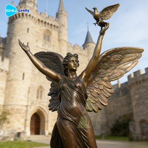 Escultura de Diosa de Bronce de Tamaño Real, Forma Personalizable, Diseño Romántico y Elegante, Arte en Metal Fundido para Decoración del Hogar o Bodas - Product Image 6