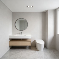 Carrelage en céramique aspect marbre mat Guanyi 800x800mm & 600x600mm 10mm, antidérapant, moderne, pour salon, garantie 1 an