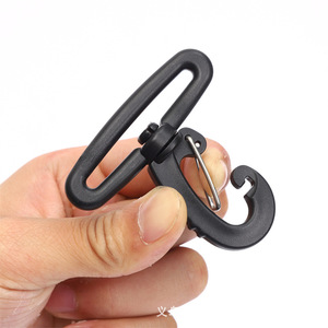 Convergence <b>Plastic</b> Rotating <b>Hook</b> 180 Degree Lobster Buckle Backpack Webbing Connector Bag Accessory - Product Image 1