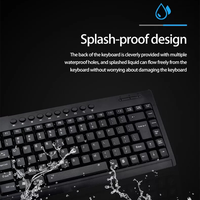 Claviers Pour PC Portable Ultra-mince Ios Windows Anglais Arabe Disposition Filaire Mini Clavier Noir Vente en Gros Bon Marché
