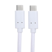 Cable USB de carga rápida de 60W 5A de doble cabeza tipo C con chaqueta de TPE y conductor de cobre puro para teléfono móvil