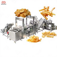 Elektrische frietfrees, productielijn voor diepvries zoete aardappel, complete lijn voor het maken van aardappel- en bananenchips
