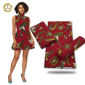 Kain Lilin Afrika Penjualan Terbaik dan Tekstil Kain Cetak Digital Kustom dengan Kualitas Baik