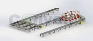 Transportador de Rodillos Convello para Línea de Ensamblaje, Velocidad Ajustable, Voltaje Personalizado/Manual para Planta de Fabricación, Rodillos de Acero Duraderos - Product Image 2